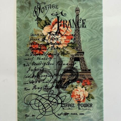 sagomine in feltro Torre Eiffel Stamperia busta con 1 foglio 14,8 x 21 cm