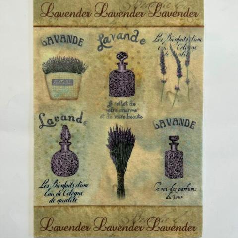 Sagomine in feltro Lavanda Stamperia busta con 1 foglio 14,8 x 21 cm