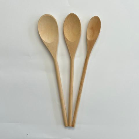 Set cucchiai legno cwr 3 pezzi lunghi 30 cm
