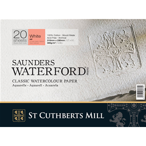 Blocco acquerello Saunders Waterford st cuthberts mill Grana Satinata 310 x 230 mm