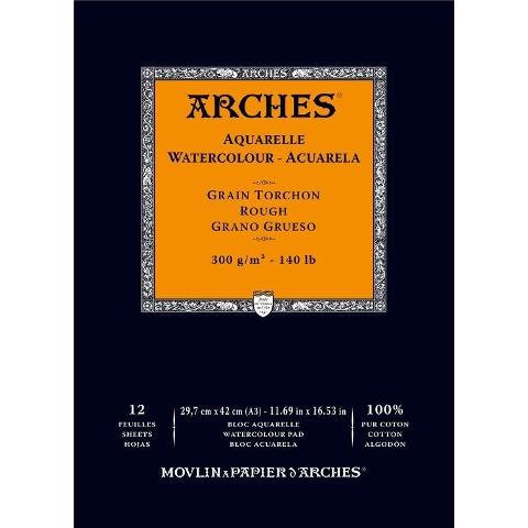 Blocco acquerello Arches Movlin a Papier j'Arches Grana Grossa 29,7 x 42 cm