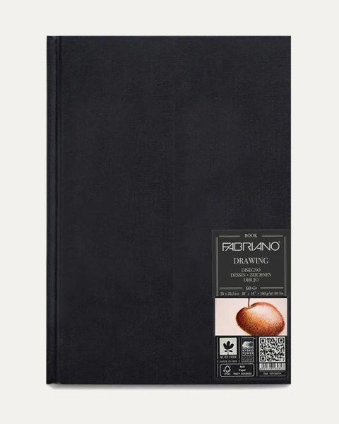 Blocco da disegno Fabriano 25 x 35,3 cm | 160 g/m² 80 lbs | 60 fogli