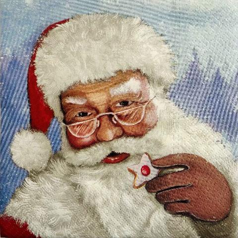 tovaglioli per decoupage babbo natale arti e grafica busta da 2 pezzi 33x33 cm