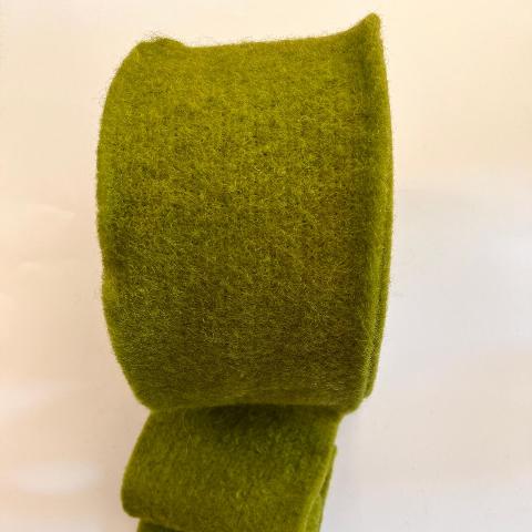 Fascia di feltro in lana cotta colore verde muschio Stafil h 15 x 1mt