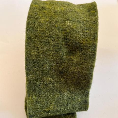 Fascia di feltro in lana cotta colore verde loden Stafil h 15 x 1mt