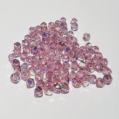 Swarovski bicono Light Amethyst Ab 3 mm swarovski 3 mm (busta da 100 pz)