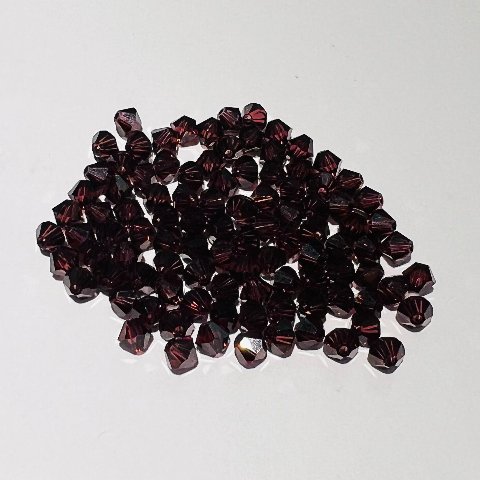 Swarovski bicono Burgundy 6mm swarovski busta da 50 pz
