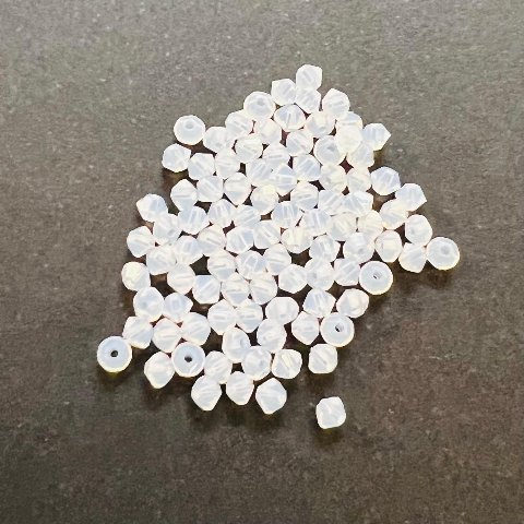 Swarovski bicono White Opal 4 mm swarovski busta da 100pz