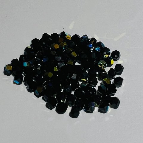 Swarovski bicono Jet Ab 2 X 3 mm swarovski 3 mm (busta da 100 pz)