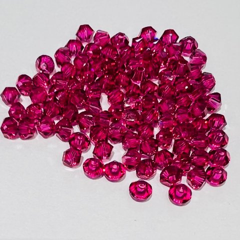 Swarovski bicono Fucsia 3 mm swarovski 3 mm (busta da 100 pz)