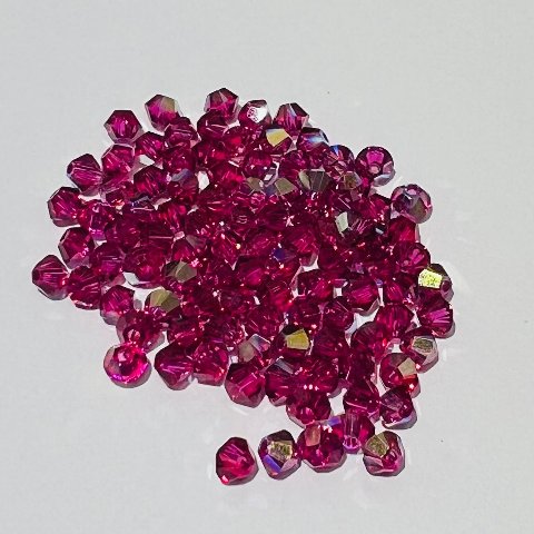 Swarovski bicono Fucsia Ab 3 mm swarovski 3 mm (busta da 100 pz)