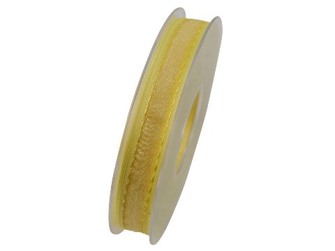 nastro organza giallo chiaro Goldina 15 mm x 1 metro