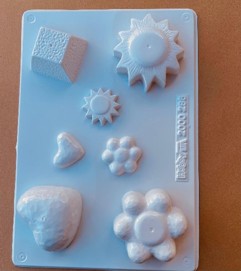 Stampo in plastica -segnaposti con foro centrale hobby fun 16 cm x 24 cm