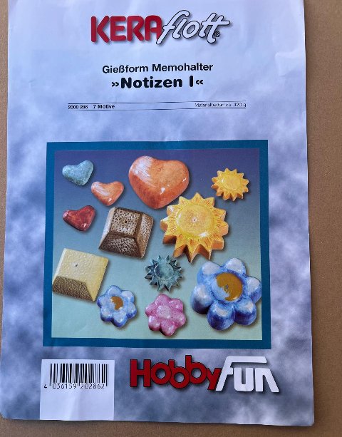 Stampo in plastica -segnaposti con foro centrale hobby fun 16 cm x 24 cm