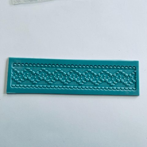 stampo per bassorilievo effetto pizzo renkalik 23cm x  6 cm