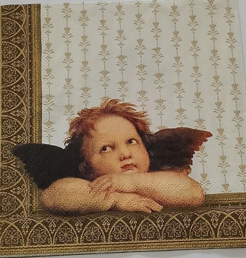 tovaglioli per decoupage angeli arti e grafica busta da 2 pezzi 33x33