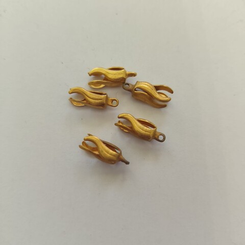 coppette chiudi filo con asola ottone colore oro menoni 20 mm busta da 20 pezzi
