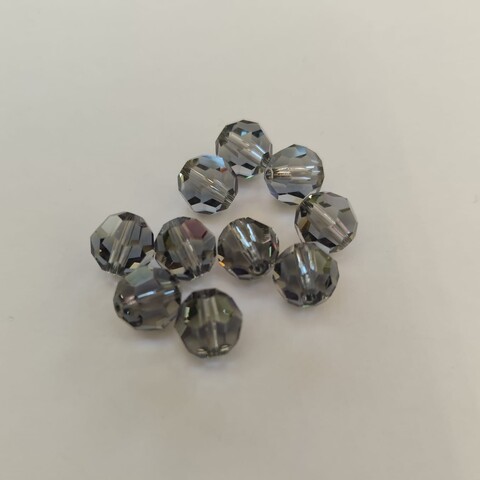 Swarovski sfaccettato Black Diamond 10 mm swarovski busta da 10 pezzi