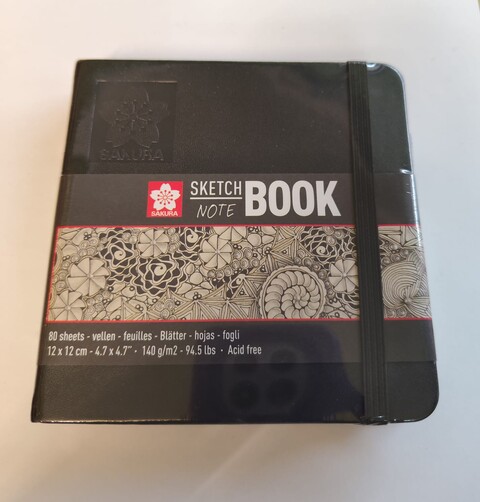 Blocco Sketch  acid free 140/m²  80fogli sakura 12 X12 cm 4,7"x4,7"