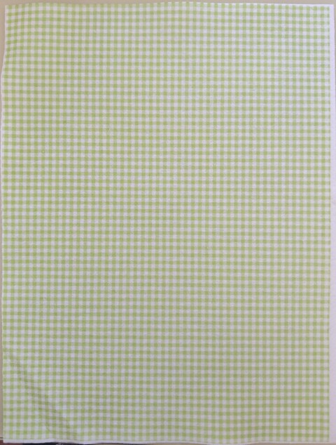 pannolenci a quadrucci  bianco everde chiaro Stafil 30x40cm