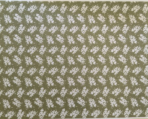 pannolenci fantasia verde muschio con vischio panna Stafil 30x40 cm