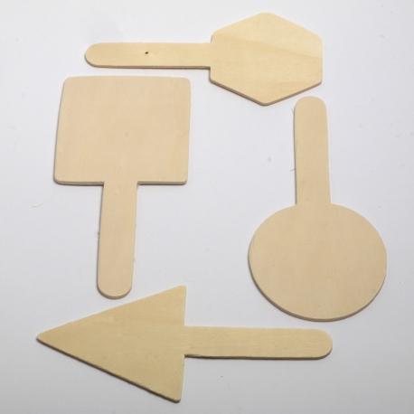Sagome in legno - Figure geometriche LaCasadiGiò 4 pz