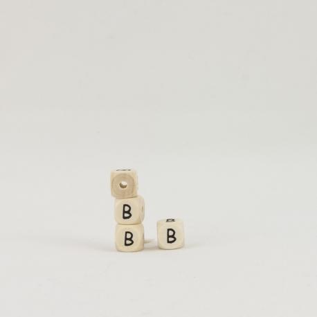 cubo lettera B in legno arti e grafica 1 cm