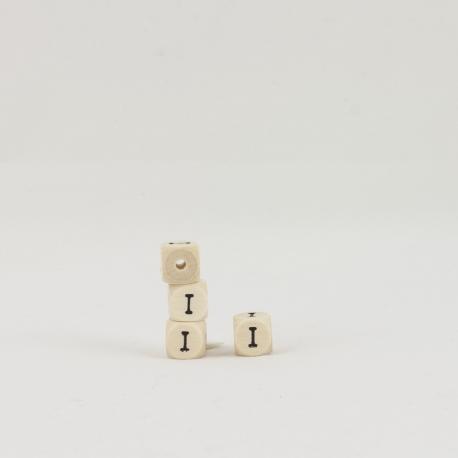 cubo lettera I in legno arti e grafica 1 cm