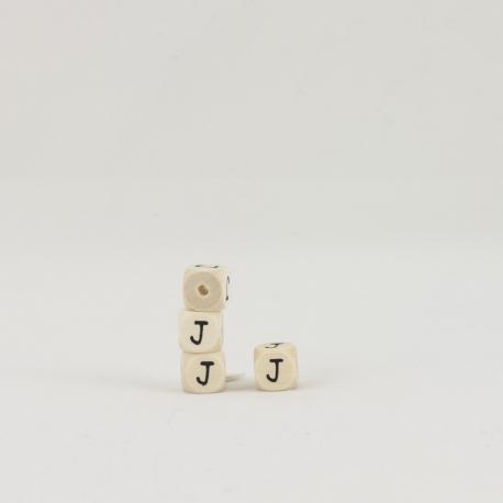 cubo lettera J in legno arti e grafica 1 cm
