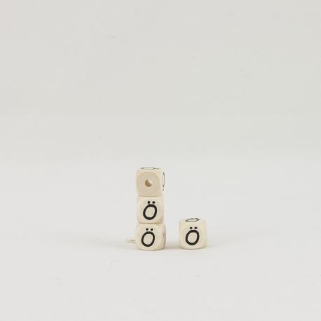 cubo lettera Ö in legno arti e grafica 1 cm