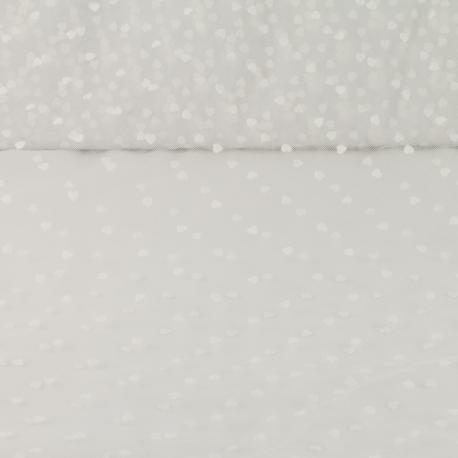 Tulle bianco con cuori H 1.50mt x 50cm arti e grafica tessuto - Bagheria  (Palermo)