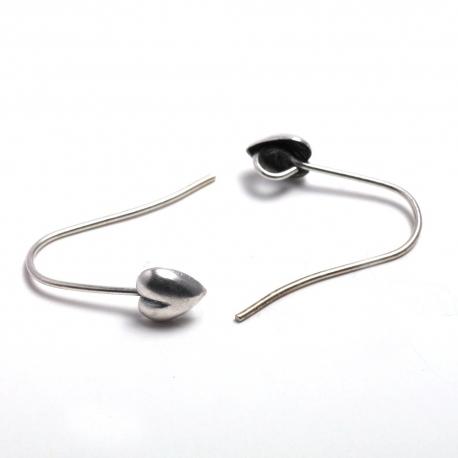 busta di  monachelle con  cuore colore  argento chiaro menoni busta con tre  coppie