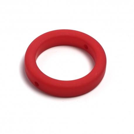 Cerchio in  resina rossa  satinata arti e grafica D 28mm