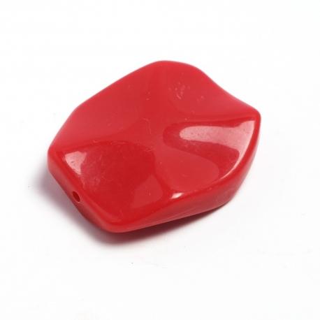 Perla in resina rossa - esa1 (busta da 5 pezzi) arti e grafica 27x 31