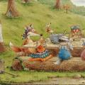tovaglioli picnic animali del bosco arti e grafica busta da 2 pezzi 33x33