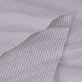 Tessuto Stoffa in cotone righettata bianco e sabbia stafil altezza 145 cm x 50cm stoffe