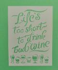 Stencil con scritta inglese  stamperia 15 x 20