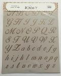 Stencil alfabeto corsivo classico tommy art 34 x 40 cm