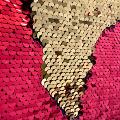 Tessuto reversibile Paillettes Rosso/ Oro Stafil 50x70 cm