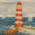 tovaglioli per decoupage faro con vista mare arti e grafica busta da 2 pezzi 33x33