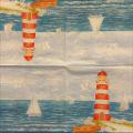 tovaglioli per decoupage faro con vista mare arti e grafica busta da 2 pezzi 33x33