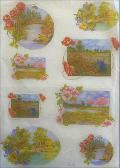 Carta riso paesaggi stamperia 1 foglio 33x48 (cm)
