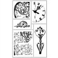 Timbro trasparente orologio e ornamenti Rayher 9 x 15