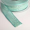 Nastro cotone verde tiffany goldina  25 mm x 1 metro