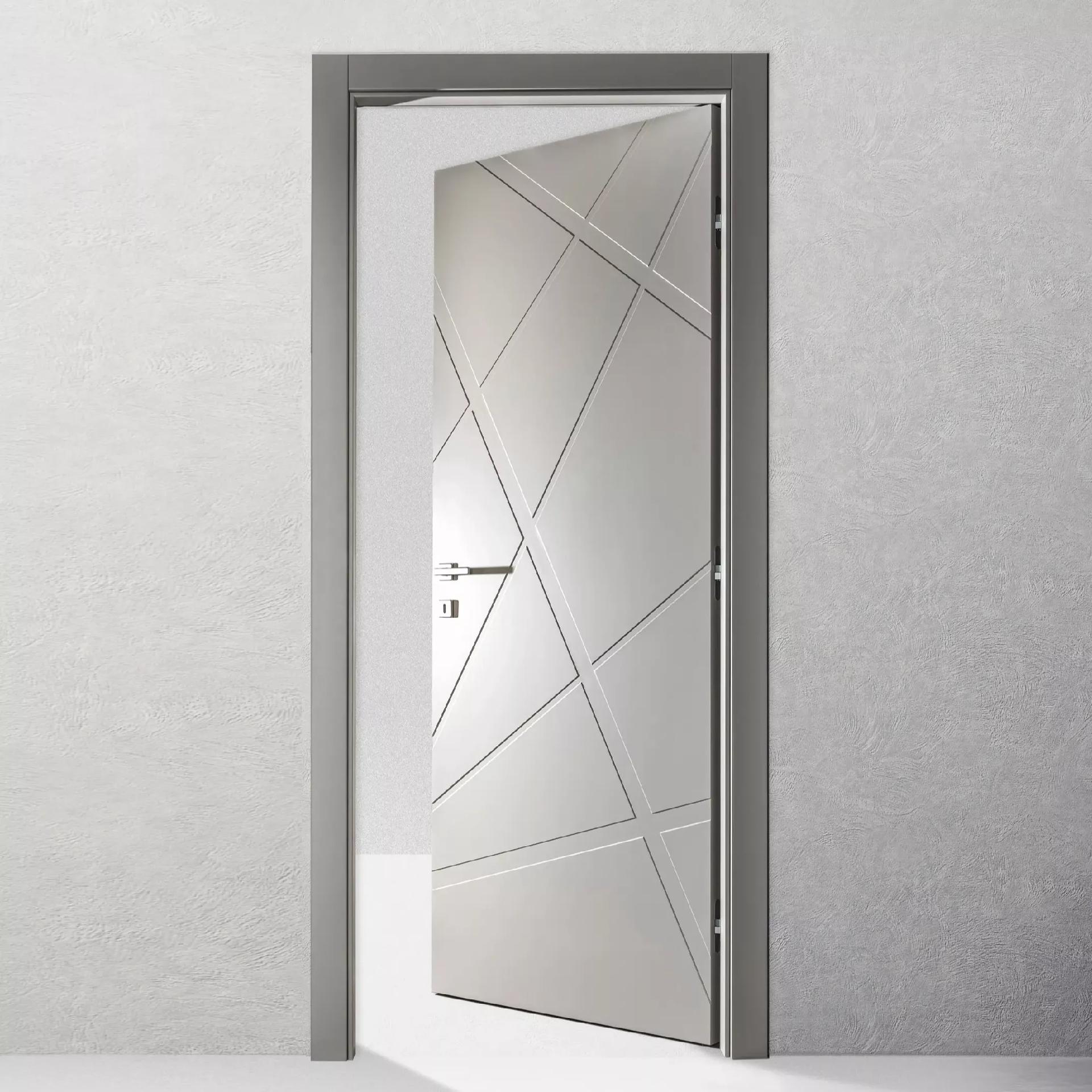 PORTE LACCATE IMIC - MOD. SEVENTY  260 P  CON ANTA TAMBURATA PANTOGRAFATA LINEE DIAGONALI