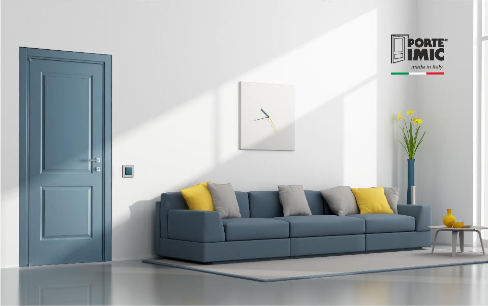 PORTE LACCATE IMIC - MOD. SHAPE  800S ANTA CON DISEGNO ED EFFETTO LEGNO RICAVATI