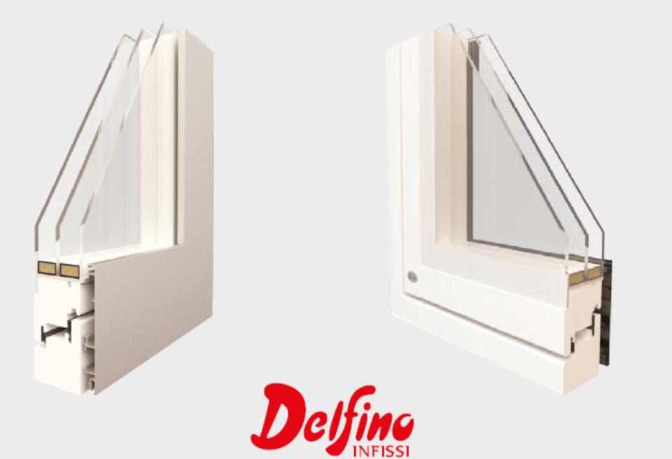 INFISSI IN LEGNO ALLUMINIO DELFINO INFISSI - Mod. VISION COMPLANARE