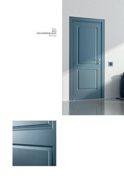 PORTE LACCATE IMIC - MOD. SHAPE  800S ANTA CON DISEGNO ED EFFETTO LEGNO RICAVATI