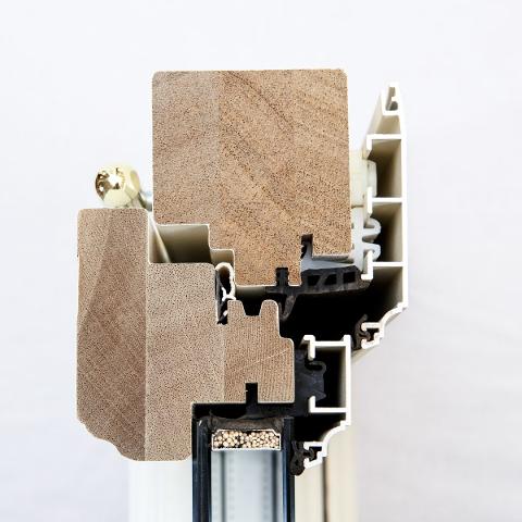 INFISSI IN LEGNO ALLUMINIO DELFINO INFISSI - Mod. INTESA IMPERO 90