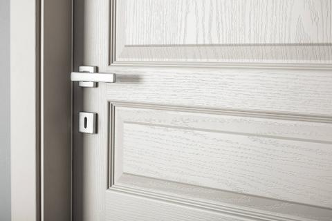 PORTE LACCATE IMIC - MOD. SHAPE 900S - ANTA CON DISEGNO E SUPERFICE EFFETTO LEGNO RICAVATI